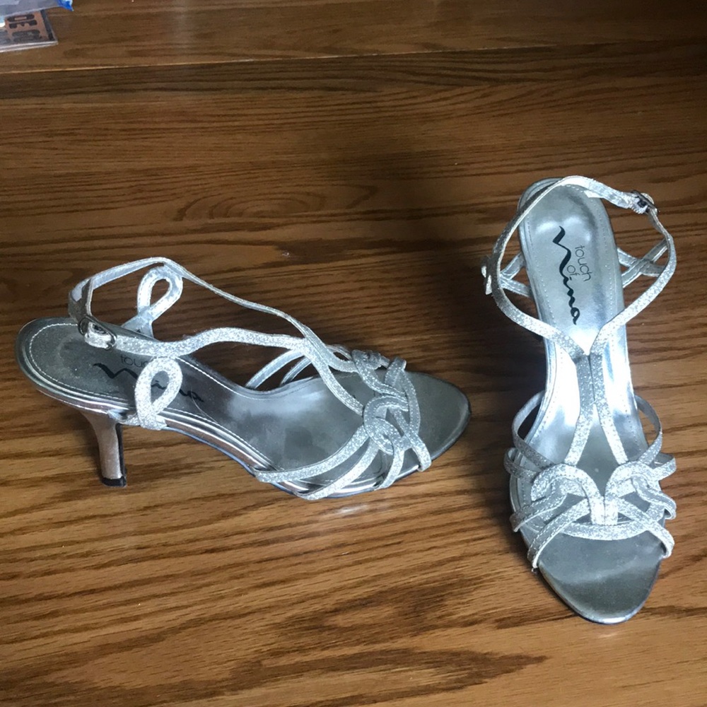Size 7.5 Silver 'Nina' Shoes